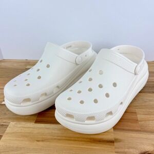 Crocs Classic Platform Clog White Men's Size 11 Casual Comfort‎ Shoes